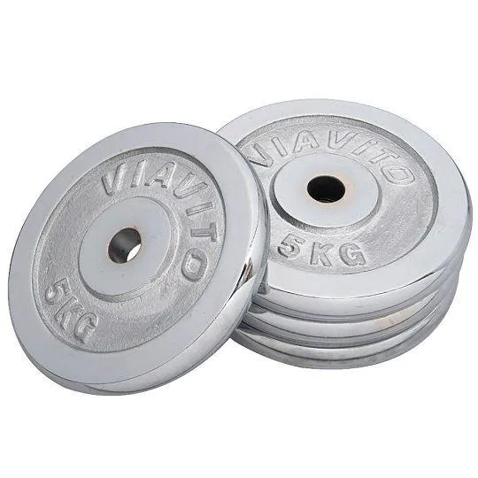 Dumbbell Plate 2.5kg Set (Total 5kg) – Silver