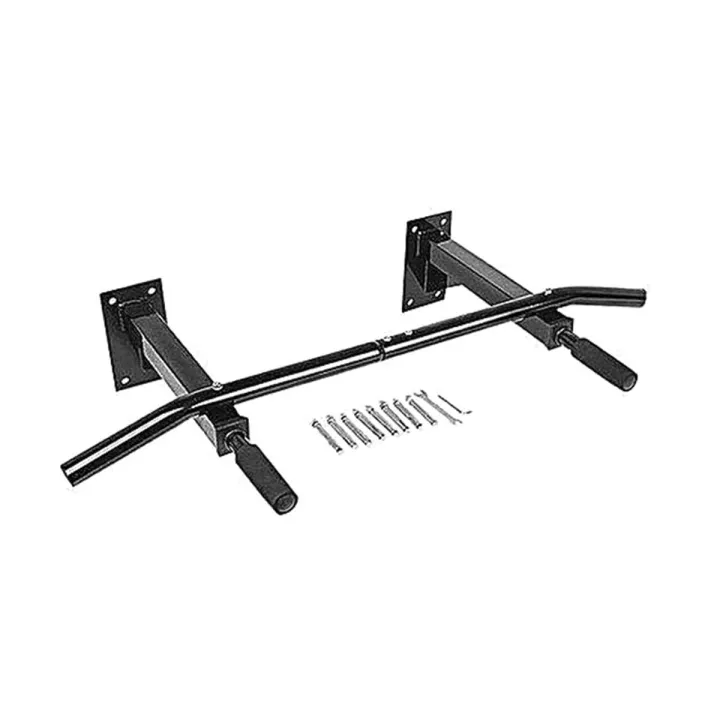 Wall Mounted Pull-Up & Chin-Up Bar – Black 🏋️‍♂️💪
