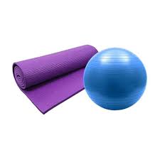 Combo Pack – Gym Ball & Yoga Mat for Full-Body Workout