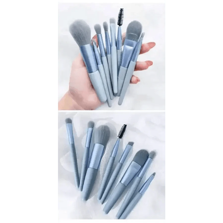 Mini Travel Portable Soft Makeup Brush Set (8 Pieces)
