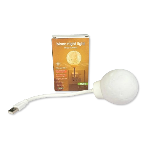 Moon Night Light – Voice Control with Three Color Temperatures