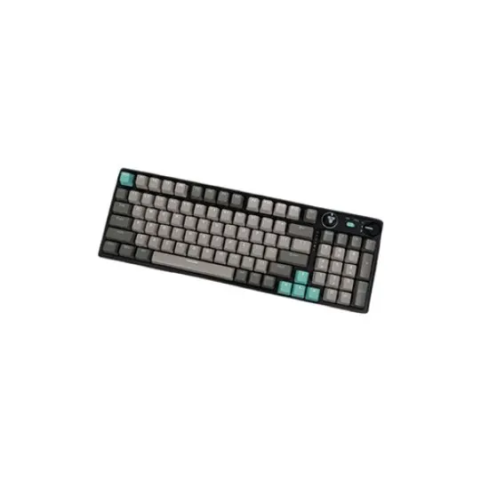 Fantech Atom PRO96 MK914 Mechanical Gaming Keyboard – 96 Keys, Hot-Swappable Switches, Tri-Mode Connectivity (Wired, 2.4GHz & Bluetooth 5.0), Per-Key RGB & Side Panel Lighting (Mercury Black)