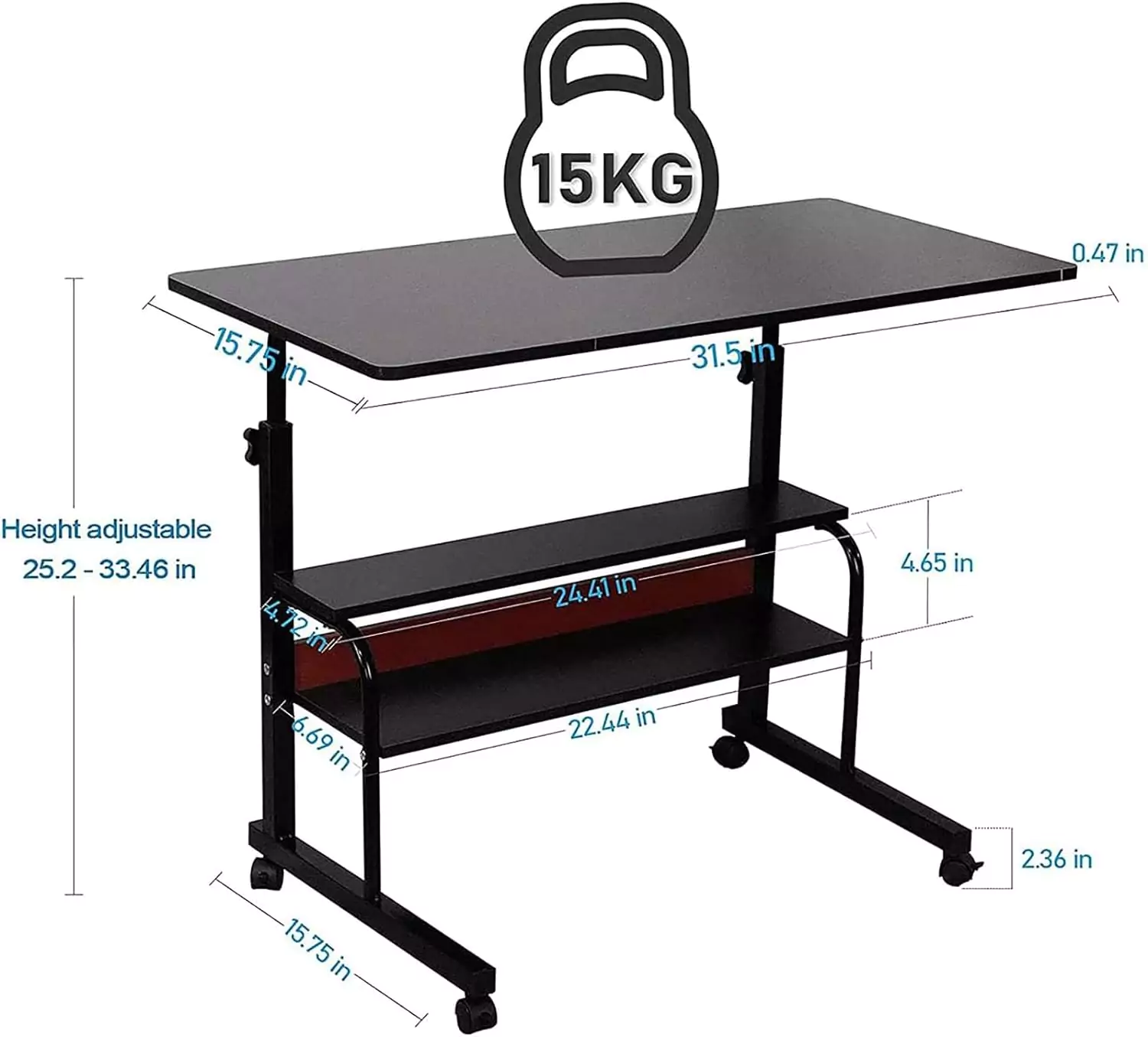 Double Layer Adjustable Table – Multi-Purpose Height & Angle Adjustable Desk