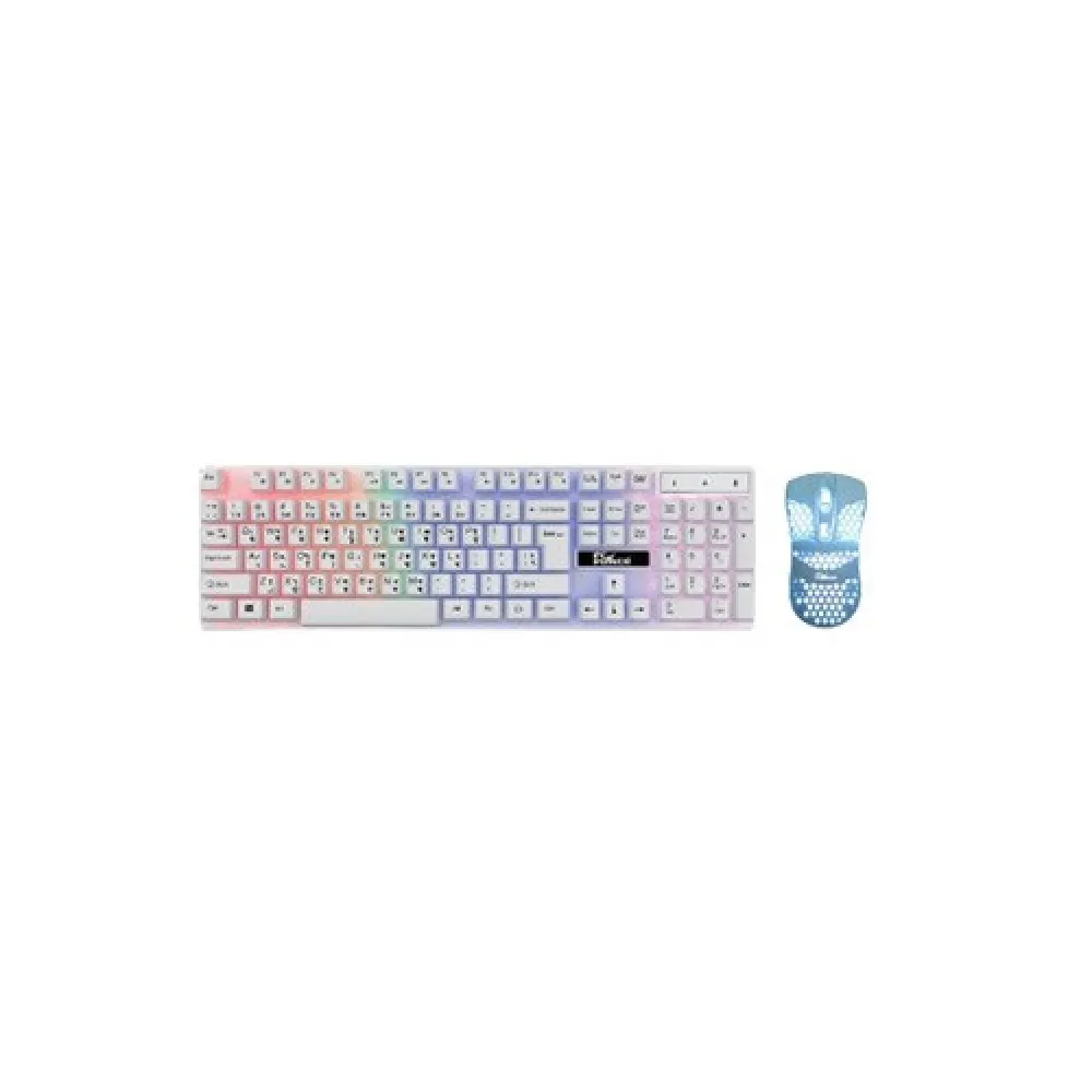 PC Power PGC801BG13 Wired Gaming Keyboard & Mouse Combo – 104-Key Ergonomic Keyboard, Adjustable DPI (800-1600) Gaming Mouse, USB 2.0, Durable Build