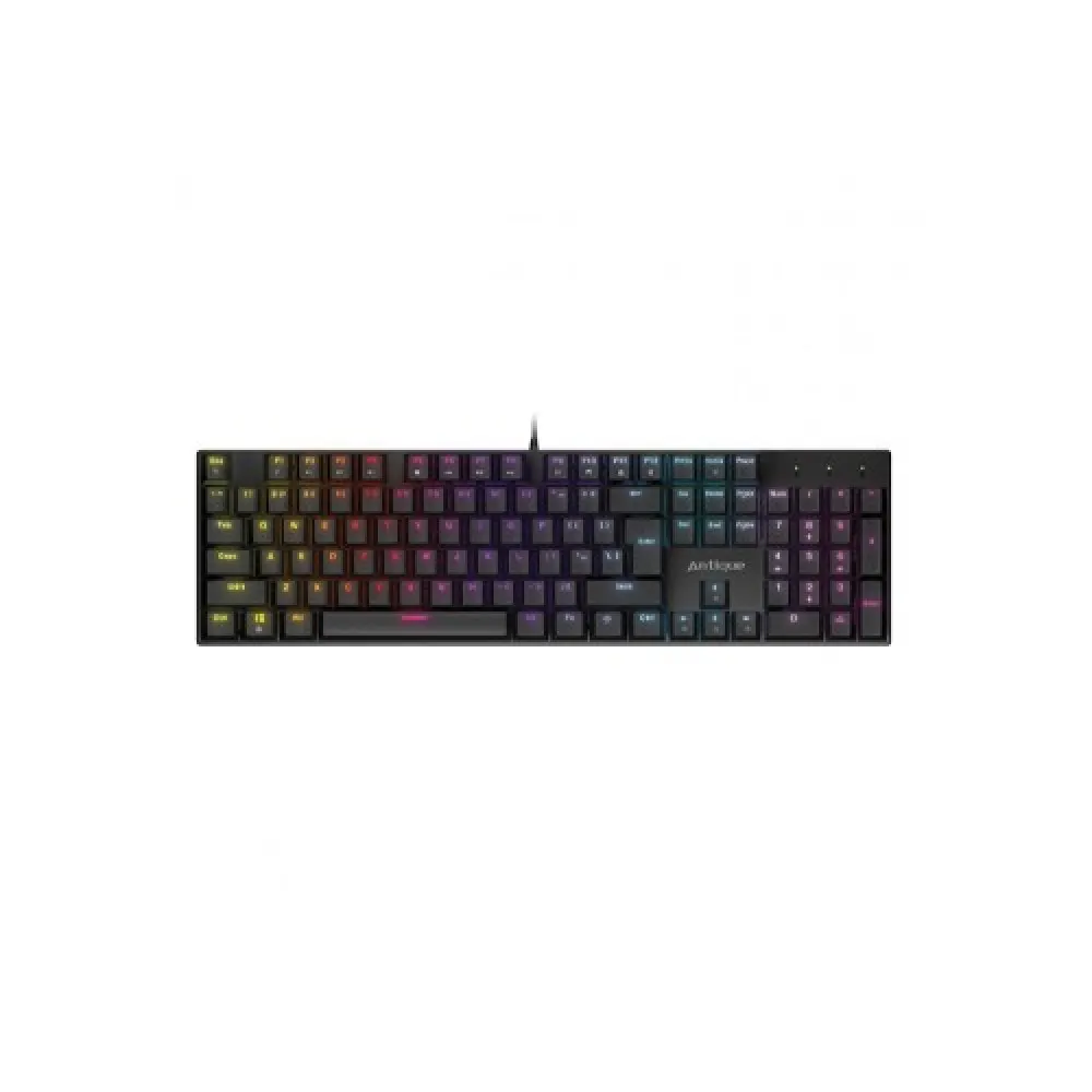 Walton KM02 Antique Mechanical USB Gaming Keyboard – Blue Switch, 104 Keys, 25-Key Anti-Ghosting