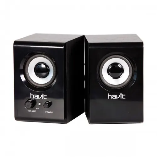 Havit SK490 USB AC Power Speaker – 3W x 2 RMS, 60Hz-20KHz Frequency, 3.5mm AUX, Deep Bass, High-Quality Stereo Sound for PC, Laptop & Mobile