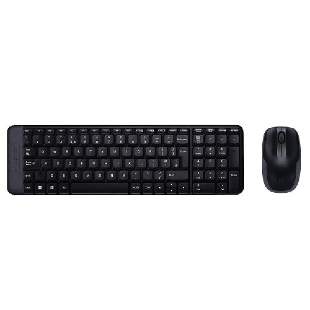 Logitech MK215 Wireless Keyboard & Mouse Combo – Ergonomic, Compact Design, USB Interface