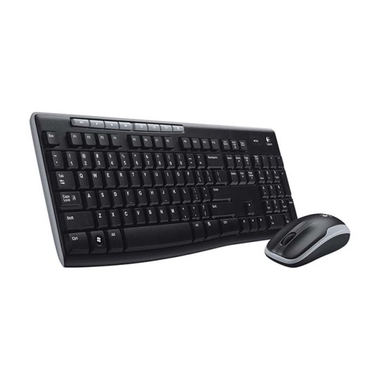 Logitech MK260R Wireless Keyboard & Mouse Combo (Black) – 24-Month Battery Life, 2.4 GHz Connectivity
