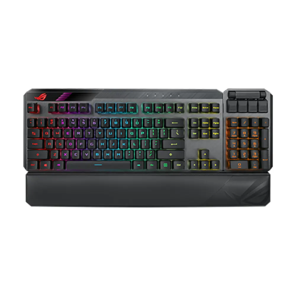 ASUS ROG Claymore II Modular TKL Mechanical Gaming Keyboard – Wireless, Detachable Numpad, RX Blue Switches