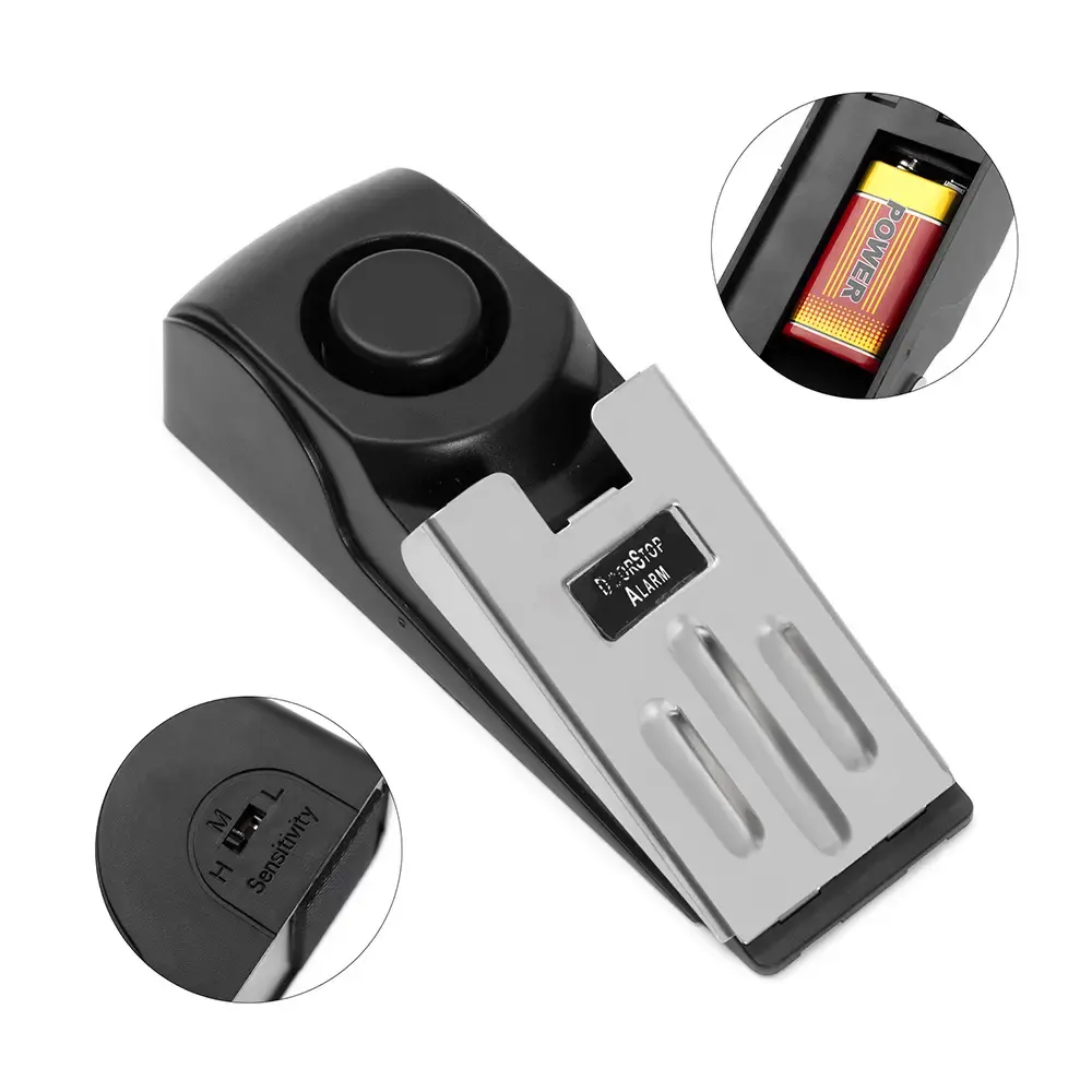 Door Stop Alarm | 120dB Wireless Security Alarm | Portable Hotel & Home Intruder Alert | Travel Safety Device