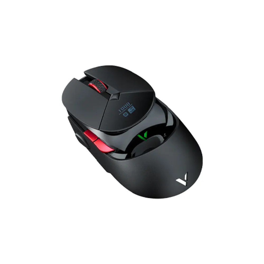 Rapoo VT960S OLED Display Dual-Mode RGB Gaming Wireless Mouse - 7 Buttons, 50-19000 DPI, Wired & 2.4 GHz Connection, Customizable RGB Lighting, Ergonomic Design