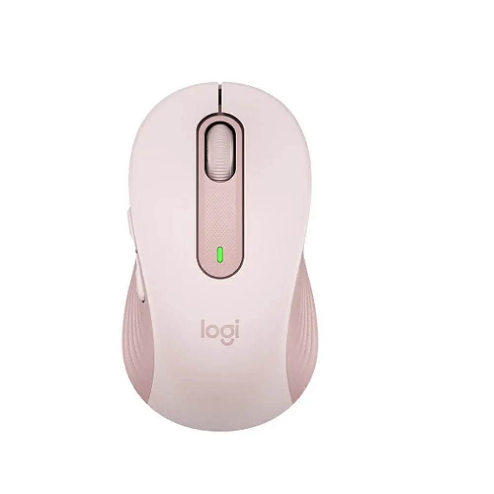 Logitech M650 Signature Wireless Mouse (Pink) – 4000 DPI, 5 Buttons, Logi Bolt Receiver, 24-Month Battery Life, Ergonomic Ambidextrous Design