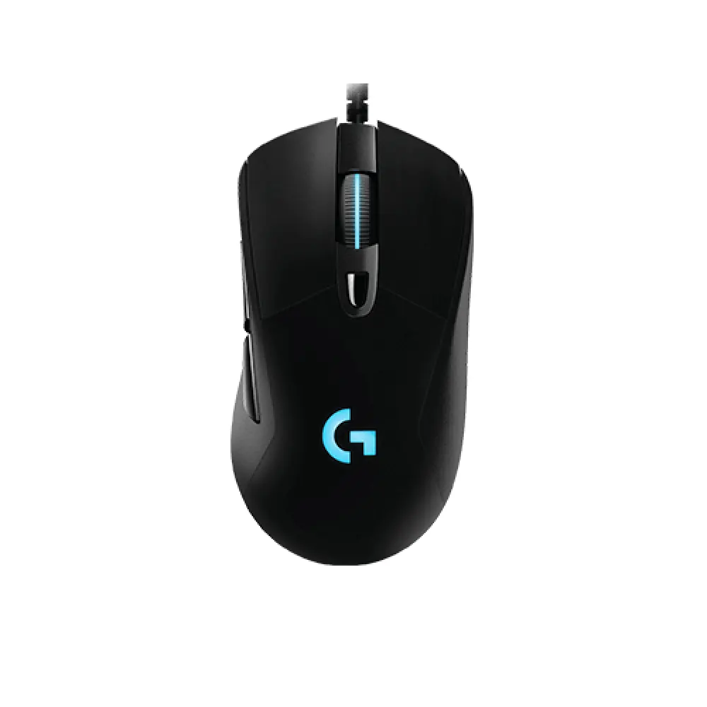 Logitech G403 HERO Lightsync RGB Gaming Mouse – 16,000 DPI, 6 Programmable Buttons, Dual-Injected Rubber Side Grips, 2-Year Warranty