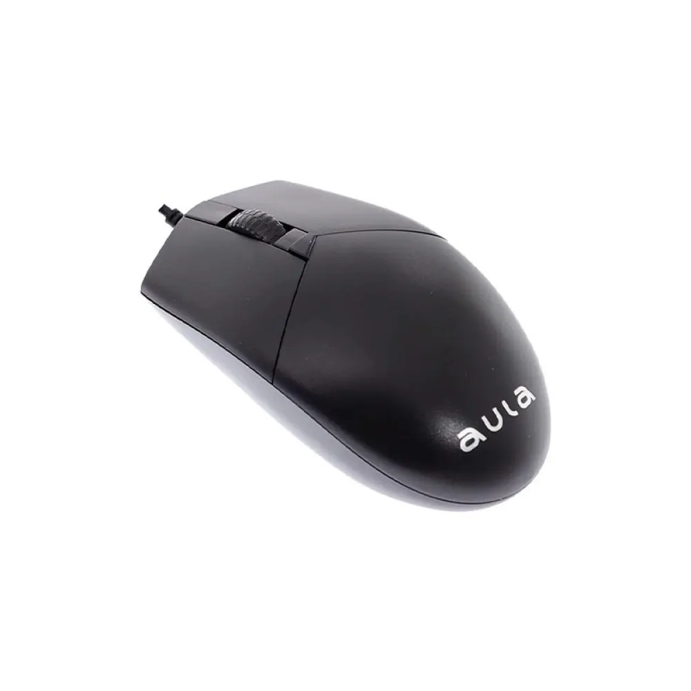 AULA AM104 Wired Optical Mouse – 1200 DPI, USB, Ergonomic Design (Black)