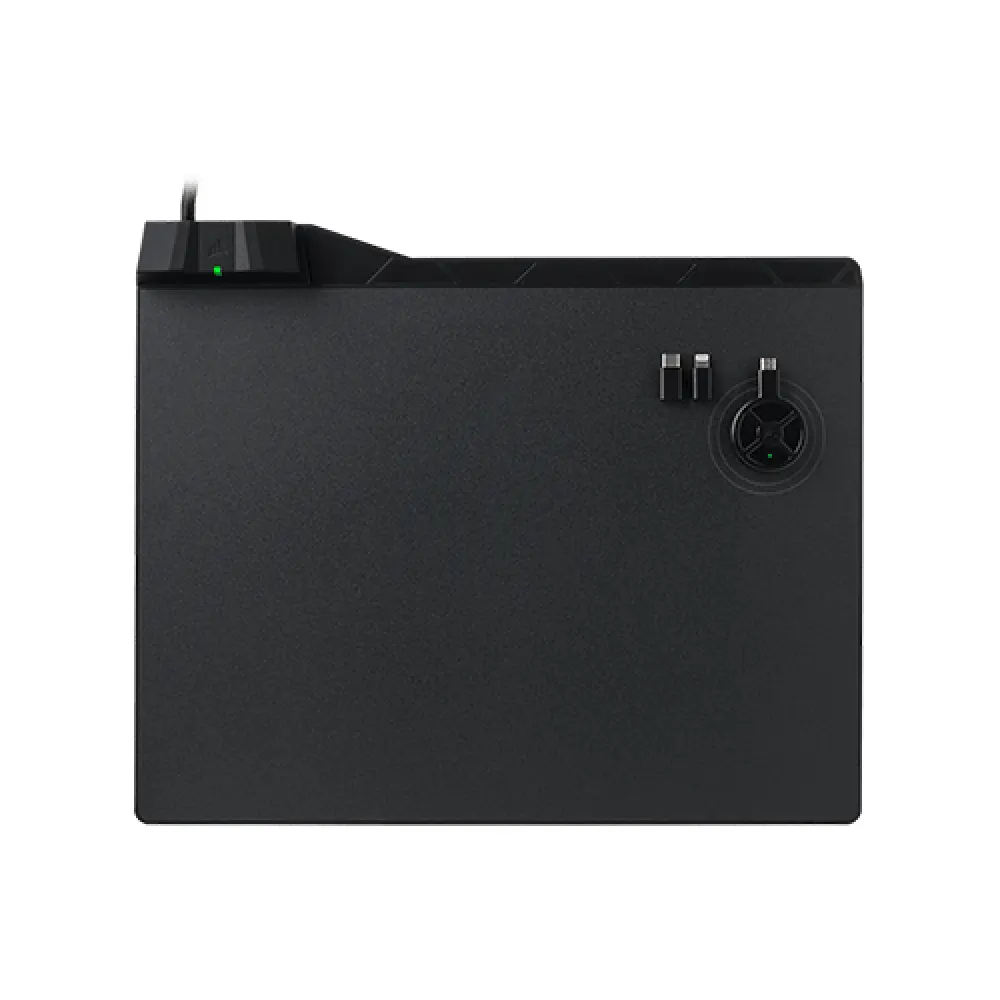 Corsair MM1000 Qi Wireless Charging Gaming Mouse Pad – Built-in Qi Charging, USB Passthrough, Smooth Surface, 2-Year Warranty