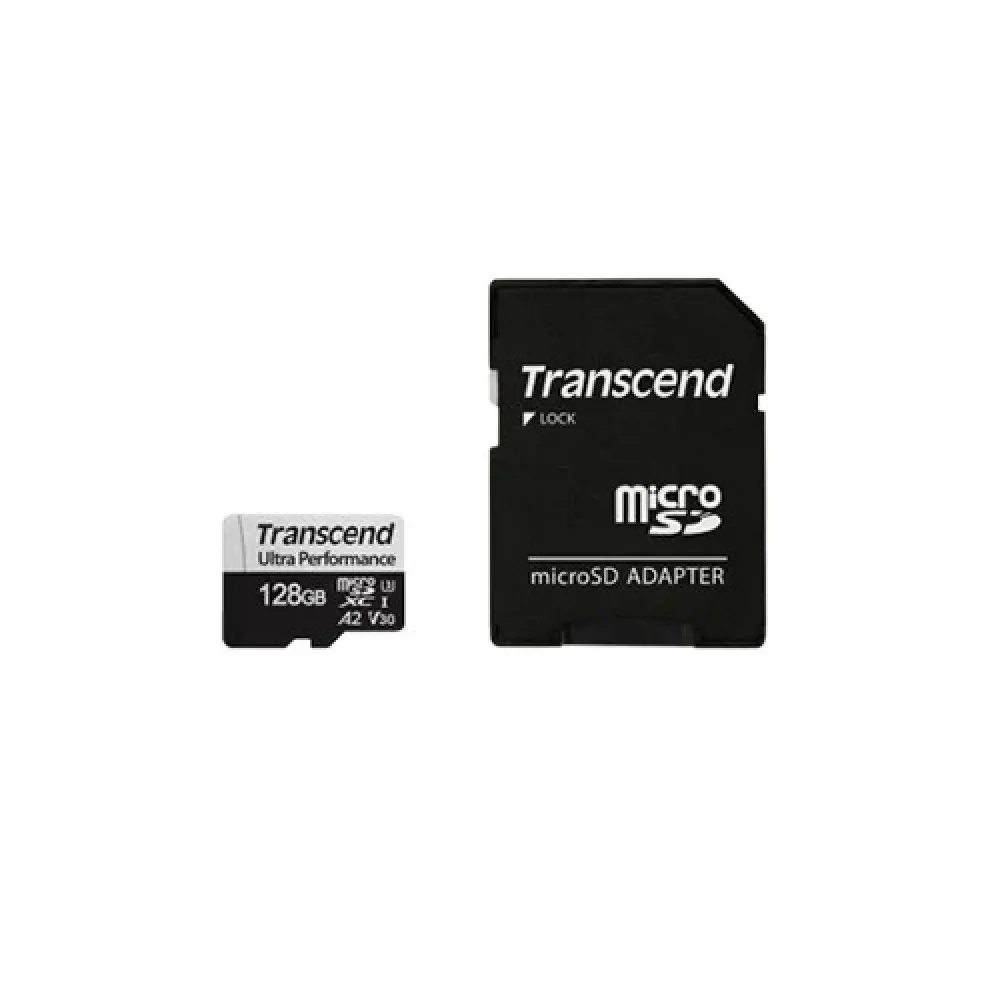 Transcend 340S 128GB UHS-I Ultra Performance microSD – 160MB/s Read, 80MB/s Write, 3D NAND, 4K Video Ready, 5-Year Warranty