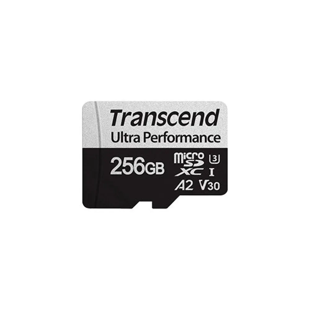 Transcend 340S 256GB UHS-I Ultra Performance microSD – 160MB/s Read, 125MB/s Write, 3D NAND, 4K Video Ready, 5-Year Warranty