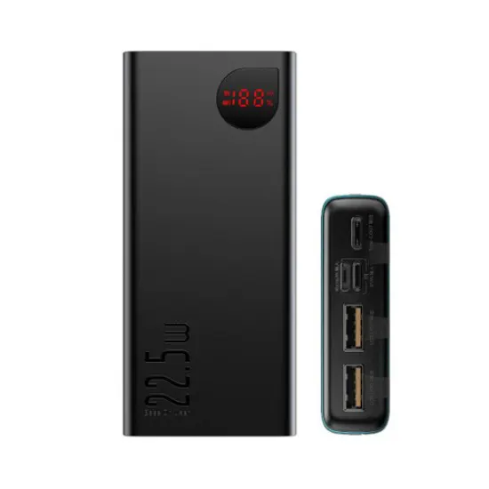 BASEUS Adaman 20000mAh 22.5W Metal Digital Display Power Bank – Fast Charging, PD 20W, QC 3.0