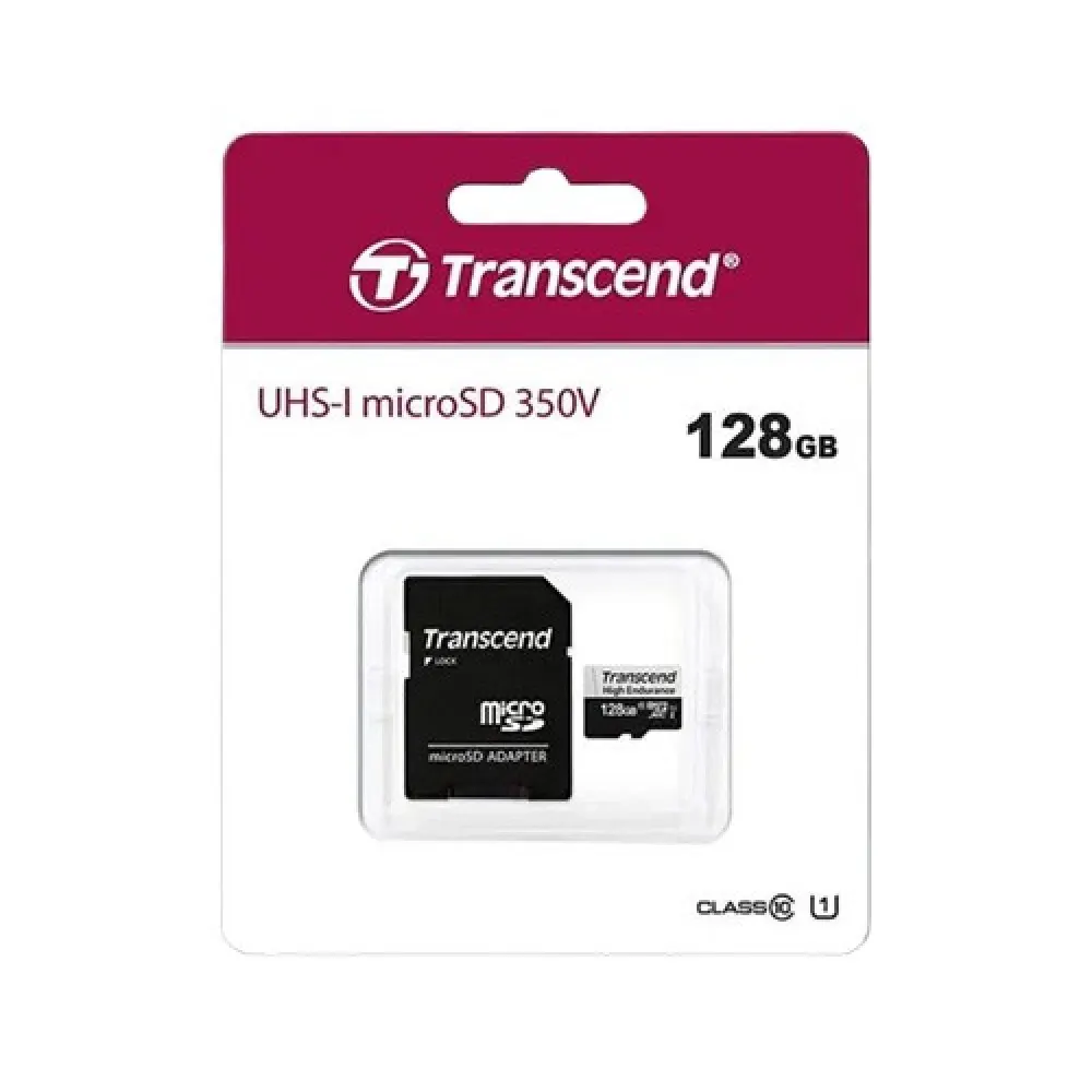 Transcend TS128GUSD350V 128GB UHS-I U1 MicroSD Memory Card – 95MB/s Read, 45MB/s Write