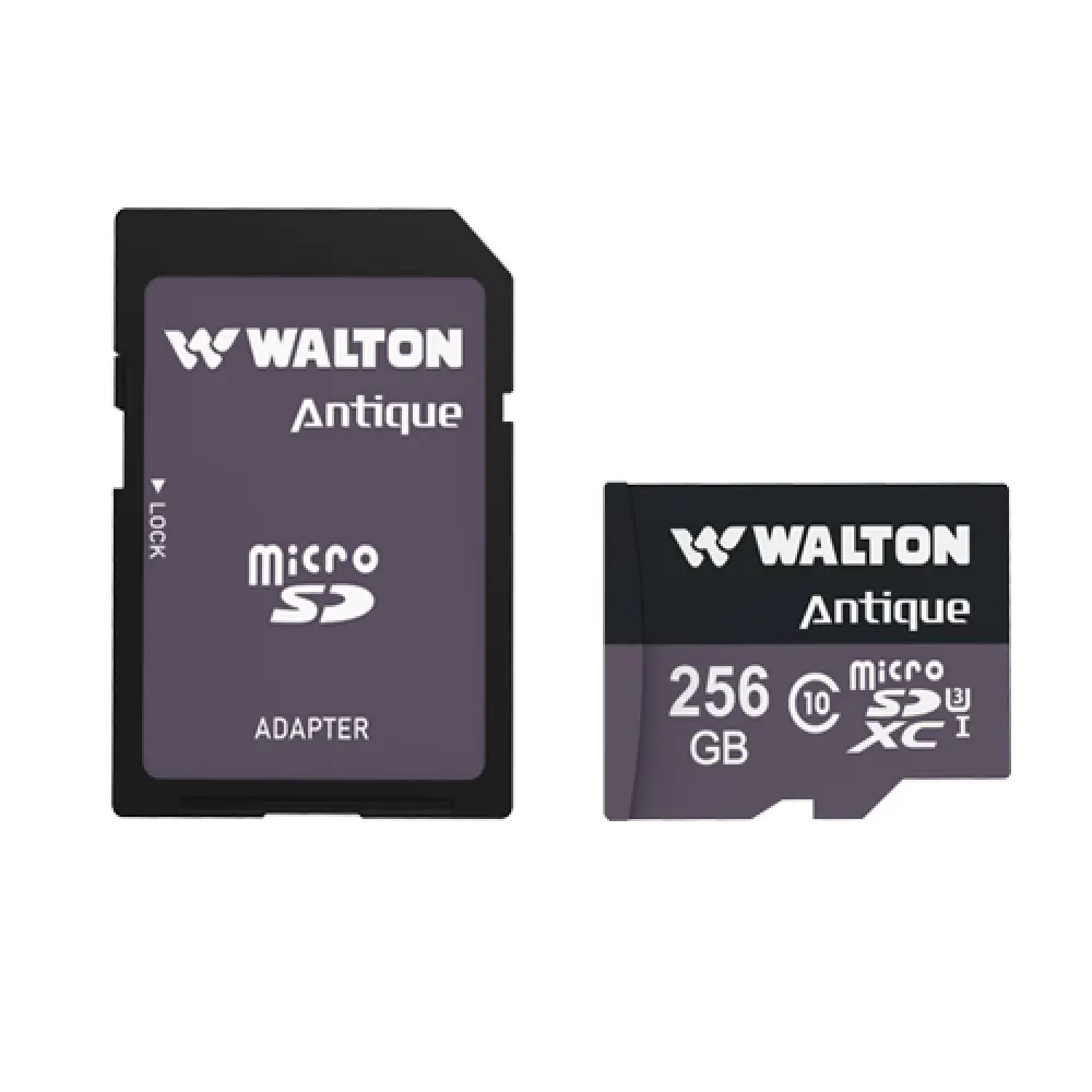 Walton WSD25601 256GB Class 10 U3 SD Card – High-Speed Data Transfer, Full HD Recording, Waterproof & Shockproof