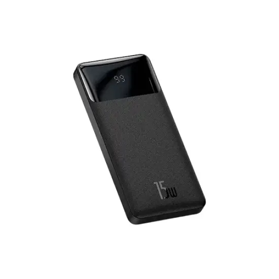 Baseus Bipow Digital Display 15W 10000mAh Power Bank – Fast Charging, USB-C, Dual USB-A, LED Display