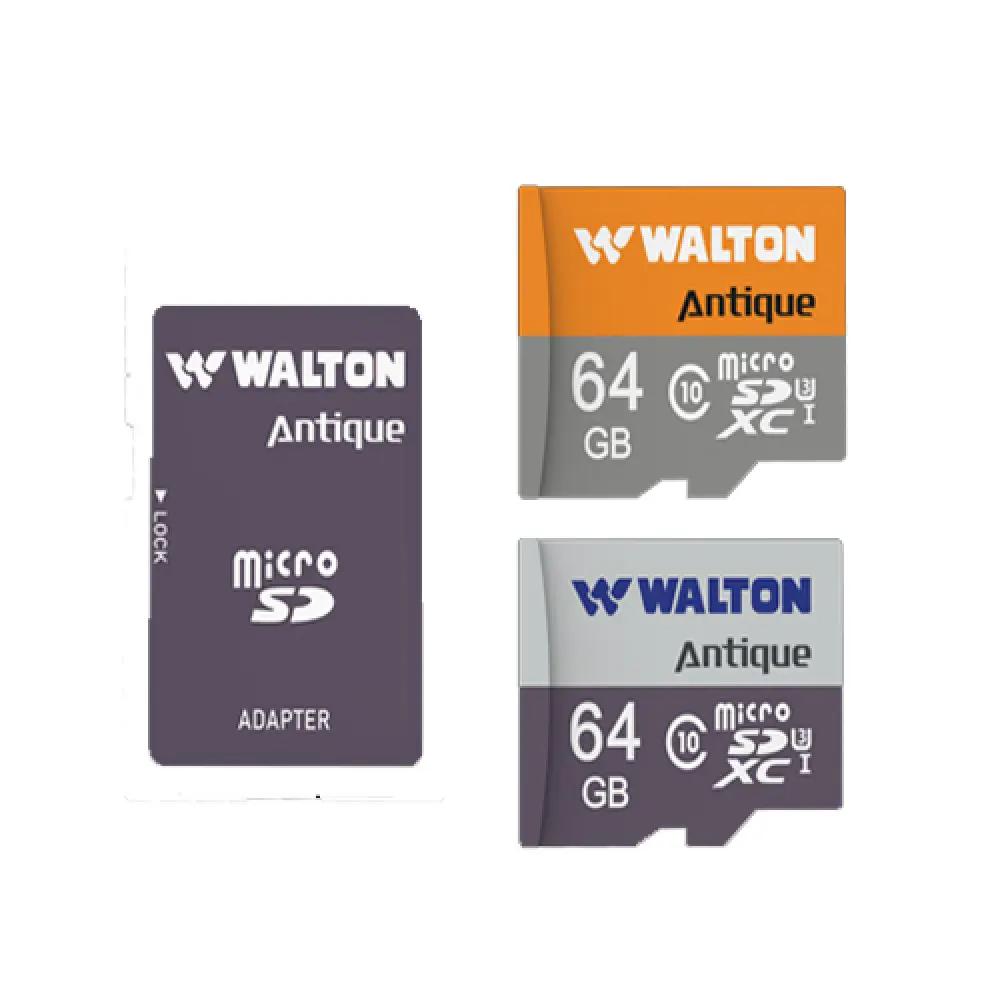 Walton WSD06401 64GB Class 10 SD Card – High-Speed, Full HD Video Recording, Shockproof, Waterproof, Magnetically Shielded