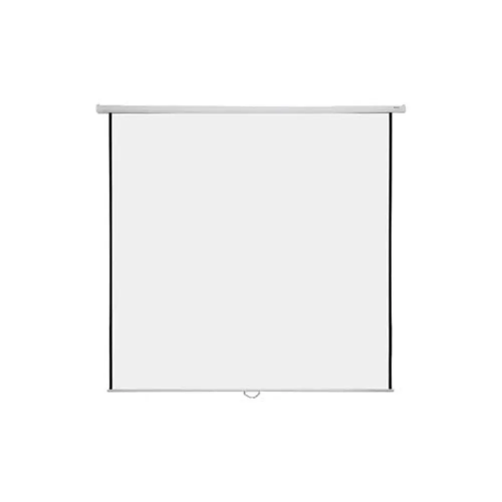 Super View 96 x 96 Inch Wall Projector Screen – Large Manual Projection Screen for Home & Office