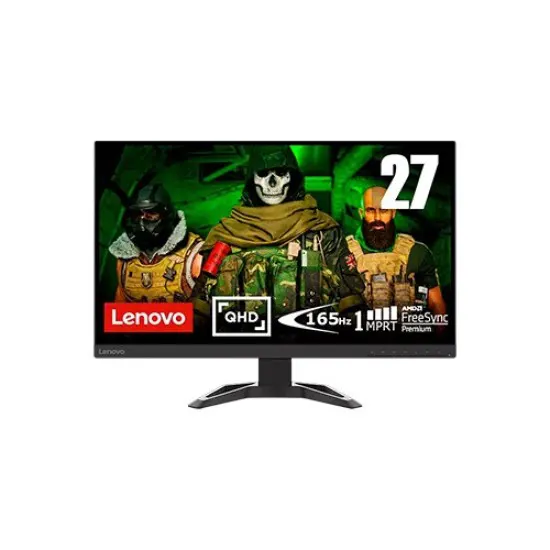Lenovo G27q-30 27 Inch VA QHD 165Hz Gaming Monitor | 1ms Response, AMD FreeSync Premium, LED Backlight, Tilt & Height Adjustable